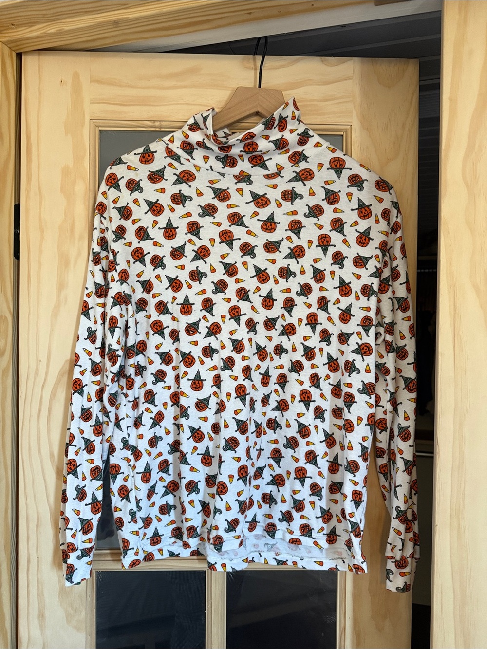 Vintage Halloween Jack O’ Lantern top size Large